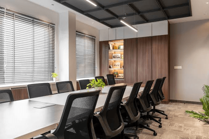 Modern commercial office conference room